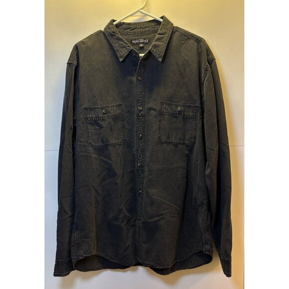 JCrew Mercantile (XL) Stone Black Button Down Shirt - Picture 1 of 5